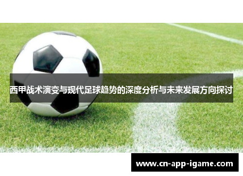 西甲战术演变与现代足球趋势的深度分析与未来发展方向探讨