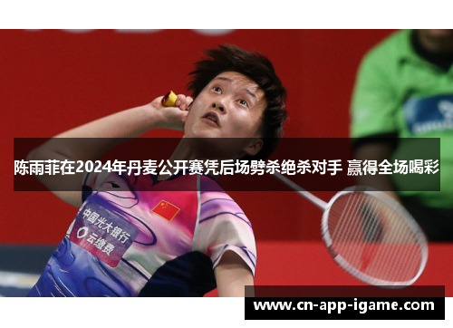 陈雨菲在2024年丹麦公开赛凭后场劈杀绝杀对手 赢得全场喝彩 陈雨菲在2024年丹麦公开赛凭后场劈杀绝杀对手 赢得全场喝彩