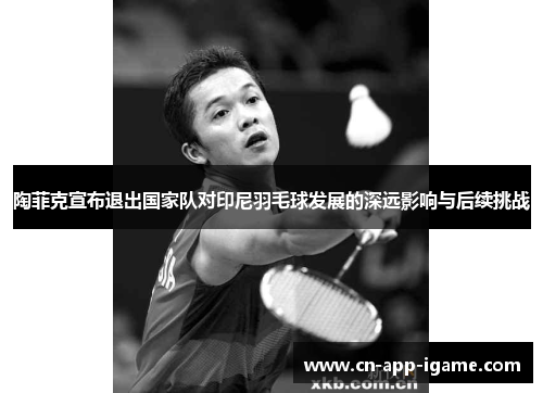 陶菲克宣布退出国家队对印尼羽毛球发展的深远影响与后续挑战